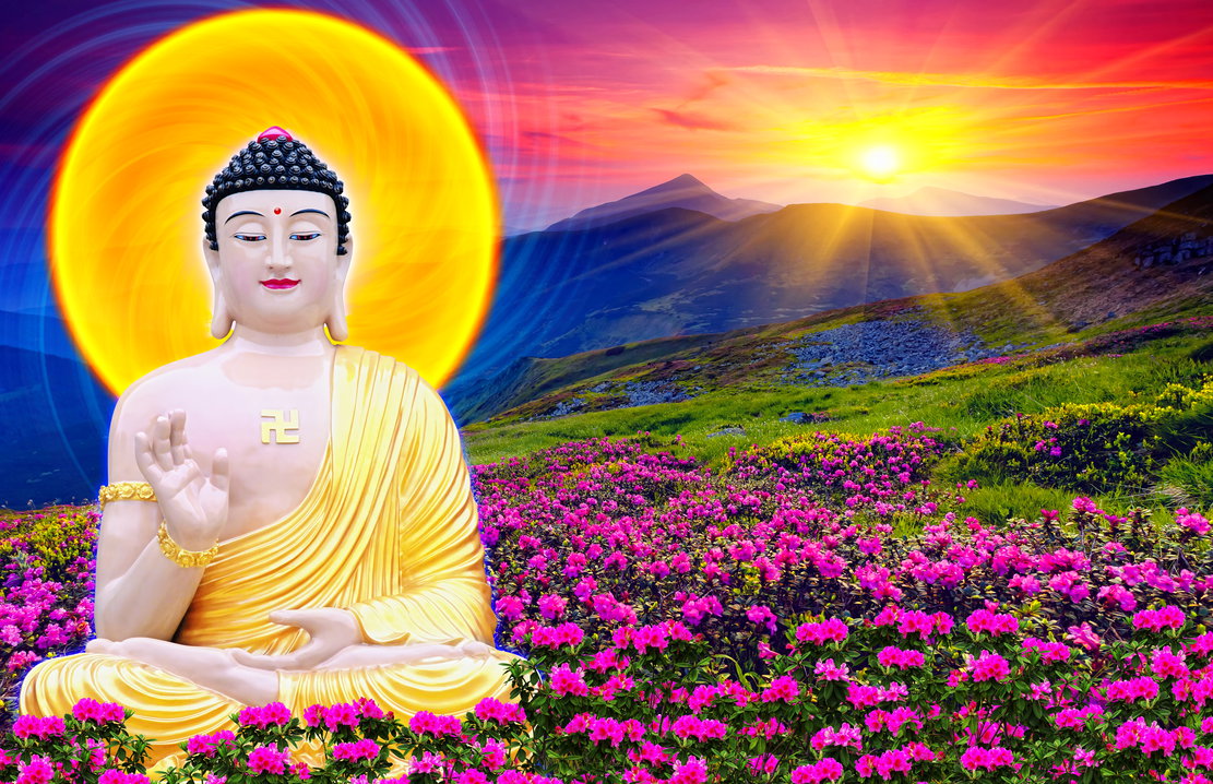 Hình Phật A Di Đà Lời Phật Dạy