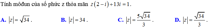 bài tập số phức luyện thi đại học