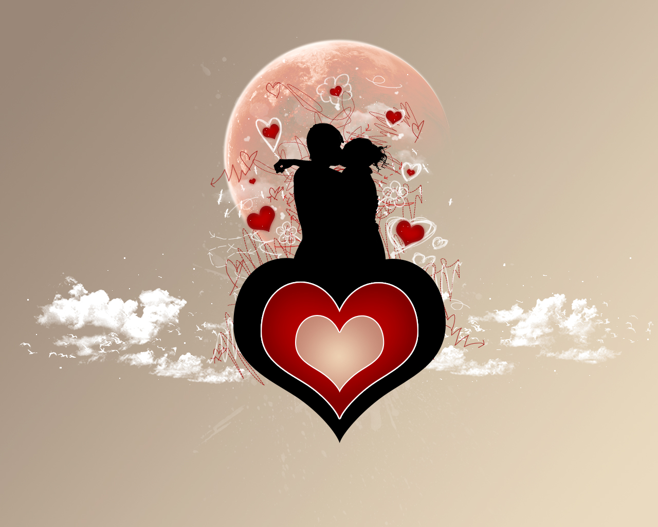 Hình Nền Hồng Tình Yêu Lãng Mạn Tải Về Miễn Phí Hình ảnh trái tim yêu mây  mây valentine theme Sáng Tạo Từ Lovepik