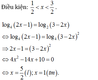 phương pháp giải toán logarit
