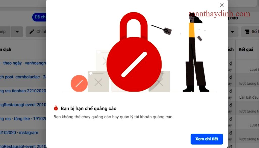 Tại sao tài khoản Facebook bị hạn chế?